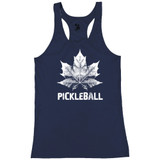 Women's Canada Pickleball Racerback Tank in Navy