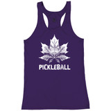 Women's Canada Pickleball Racerback Tank in Purple