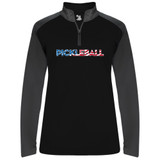 Women's Pickleball USA UV 1/4 Zip in Black