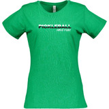 Women's Have Fun Cotton T-Shirt in Vintage Green