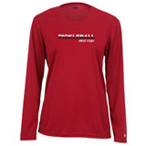 Women's Pickleball Have Fun Core Performance Long-Sleeve Shirt in Red