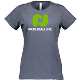 Women's Pickleball Inc. Cotton T-Shirt in Vintage Navy