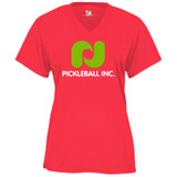 Women's Pickleball Inc. Core Performance T-Shirt in Hot Coral