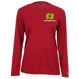 Women's Pickleball Inc. Pro Core Performance Long-Sleeve Shirt in Red