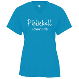 Women's Lovin Life Core Performance T-Shirt in Electric Blue