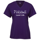 Women's Lovin Life Core Performance T-Shirt in Purple