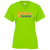 Women's Pickleball Central Core Performance T-Shirt in Lime