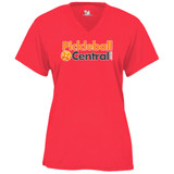 Women's Pickleball Central Core Performance T-Shirt in Hot Coral