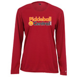 Women's Pickleball Central Core Performance Long-Sleeve Shirt in Red