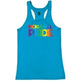 Women's Pickleball PRIDE Core Performance Racerback Tank Electric Blue