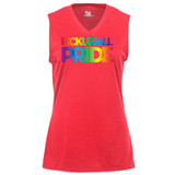 Women's Pickleball PRIDE Core Performance Sleeveless Shirt in Hot Coral