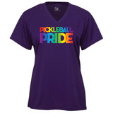 Women's Pickleball PRIDE Core Performance T-Shirt in Purple