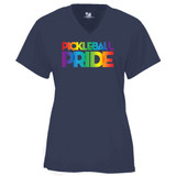 Women's Pickleball PRIDE Core Performance T-Shirt in Navy