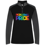 Women's Pickleball PRIDE UV 1/4 Zip in Black