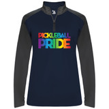 Women's Pickleball PRIDE UV 1/4 Zip in Navy