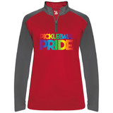 Women's Pickleball PRIDE UV 1/4 Zip in Red