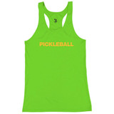 Women's Catenary Sag Core Performance Racerback Tank in Lime