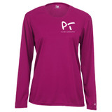 Women's Pickleball Tournaments Pro Core Performance Long-Sleeve Shirt in Hot Pink