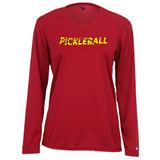 Women's Slices Core Performance Long-Sleeve Shirt in Red