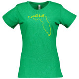 Women's Florida Cotton T-Shirt in Vintage Green