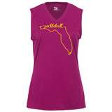 Women's Florida Core Performance Sleeveless Shirt in Hot Pink