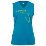 Women's Florida Core Performance Sleeveless Shirt in Electric Blue