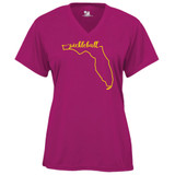 Women's Florida Core Performance T-Shirt in Hot Pink