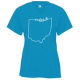 Women's Ohio Core Performance T-Shirt in Electric Blue