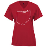 Women's Ohio Core Performance T-Shirt in Red