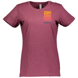 Women's ZZT Orange Pro Cotton T-Shirt in Vintage Burgundy