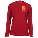 Women's ZZT Orange Pro Core Performance Long-Sleeve Shirt in Red