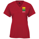 Women's ZZT Green Pro Core Performance T-Shirt in Red