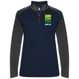 Women's ZZT Green Pro UV 1/4 Zip in Navy