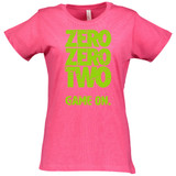 Women's Pickleball Zero Zero Two Cotton T-Shirt in Vintage Hot Pink