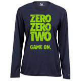 Women's Zero Zero Two Core Performance Long-Sleeve Shirt in Navy