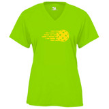 Women's Fast Ball Core Performance T-Shirt  in Lime