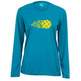 Women's Fast Ball Core Performance Long-Sleeve Shirt in Electric Blue