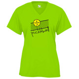 Women's Over The Net Core Performance T-Shirt in Lime