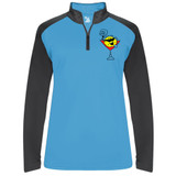 Women's Martini UV 1/4 Zip in Columbia blue