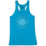 Women's Circle of Friends Core Performance Racerback Tank in Electric Blue