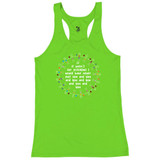 Women's Circle of Friends Core Performance Racerback Tank in Lime