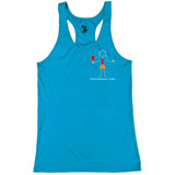 Women's Pickleball Girl Core Performance Racerback Tank Electric Blue