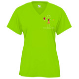 Women's Pickleball Girl Core Performance T-Shirt in Lime