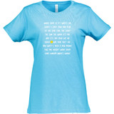 Women's Pickleball Talk Cotton T-Shirt in Vintage Turquoise