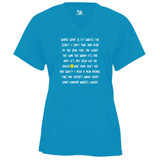 Women's Pickleball Talk Core Performance T-Shirt in Electric Blue
