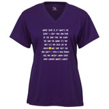 Women's Pickleball Talk Core Performance T-Shirt in Purple
