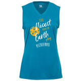 Women's Nicest People Core Performance Sleeveless Shirt in Electric Blue