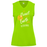 Women's Nicest People Core Performance Sleeveless Shirt in Lime