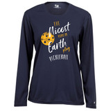 Women's Nicest People Core Performance Long-Sleeve Shirt in Navy