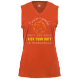 Women's I May Be A Grandma Core Performance Sleeveless Shirt in Burnt Orange